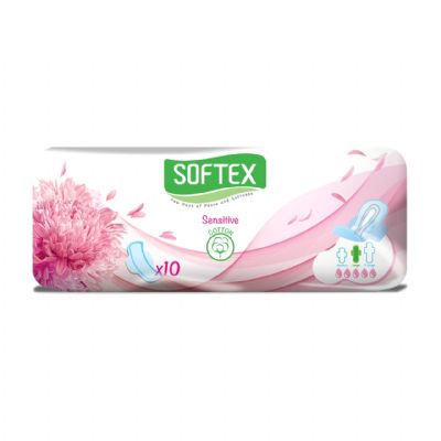 Softex Fluff Sanitary Napkin Large 10 Pcs Cotton 36 packs